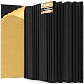 RITOLLO 6 Pack Bilayer Thickened-Sound Proof Wall Panels 47.2"x23.6"x0.72" High Density Acoustic Panels for Interior Wall Décor, Home, Studio (Black)