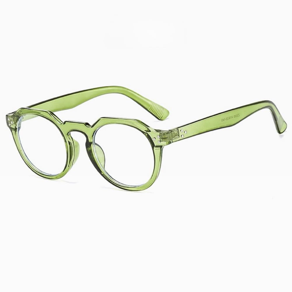 Shiratori Retro Round Frame Blue Light Blocking Glasses Rice nail irregular polygonFrame for Men