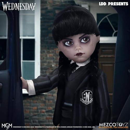 Muñeca Living Dead Dolls Wednesday Uniform Nevermore miniatura 2