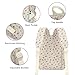 Yusudan Corduroy Womens Mini Backpack Girls Small Backpack Purse Fashion Casual Daypack School Bookbag (Flowers Brown)