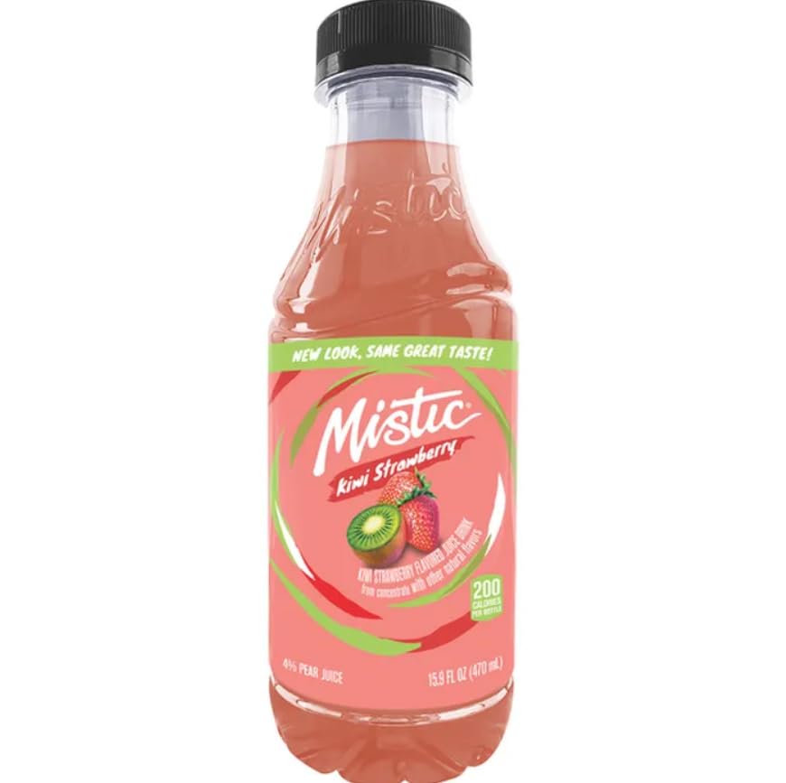 Weinner Mistic Juice, 16 Fl Oz (Pack of 12, Kiwi Strawberry)