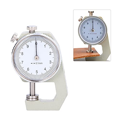 Calibrador de Dial de Grosor 0-10mm, Herramienta de Medición Redonda de Metal y Plástico para Joyería, Cuero y Tableros miniatura 2