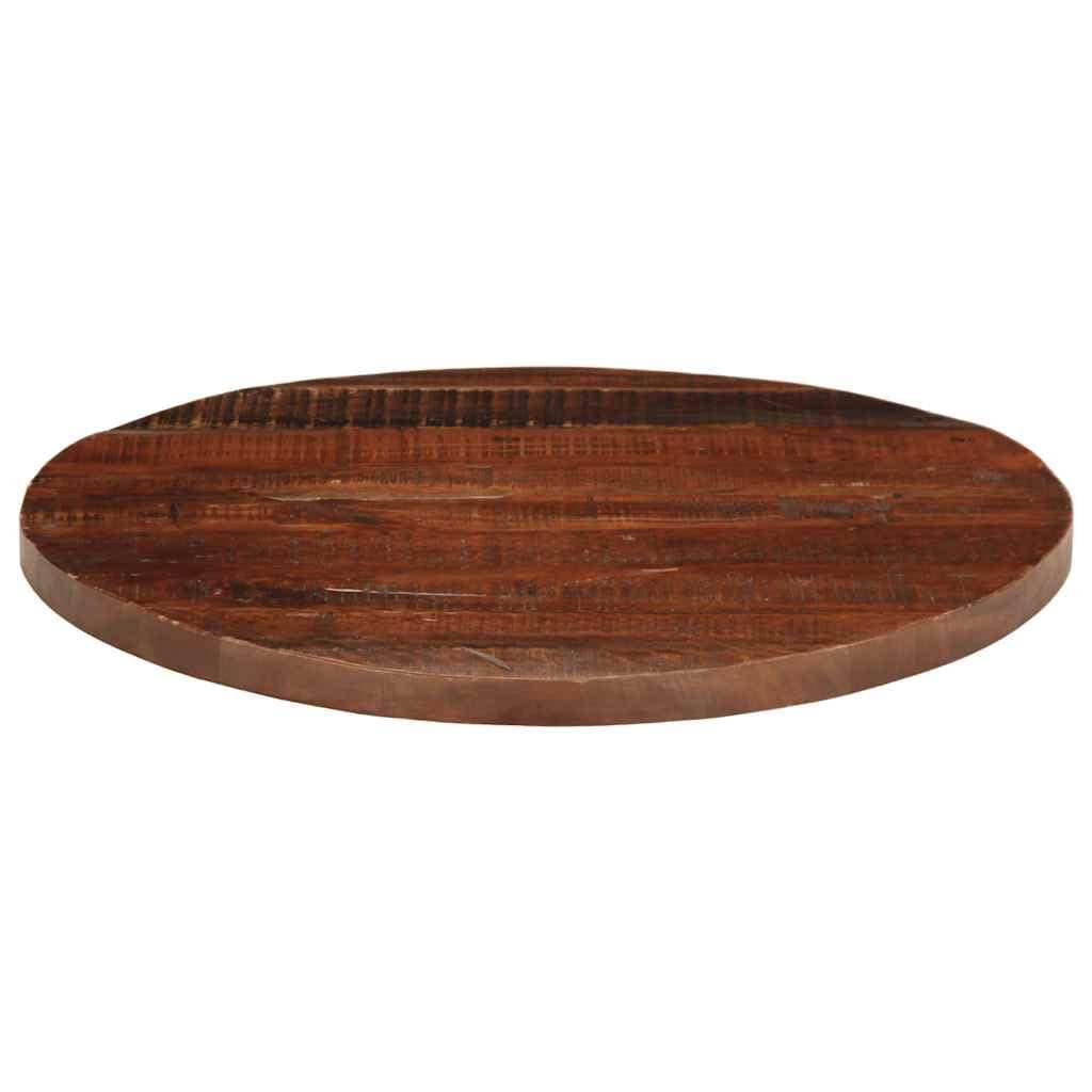 Piano per Tavolo Rotondo Ø 70x2,5 cm in Legno Massello Recuperato