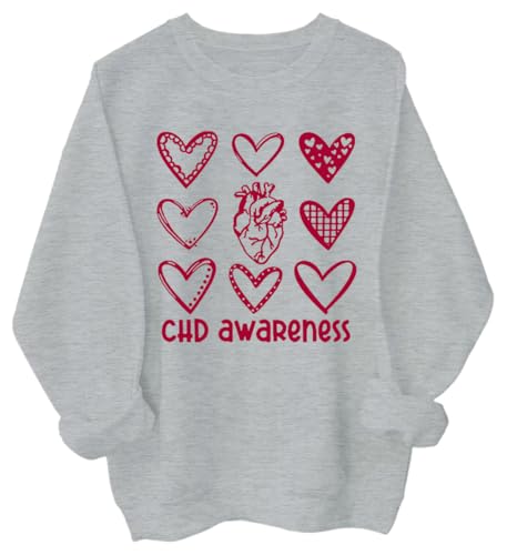 Generic Unisex Adult Awareness Sweatshirt, Pink, S-XL, Crew Neck, Cotton/Polyester, Loose Fit