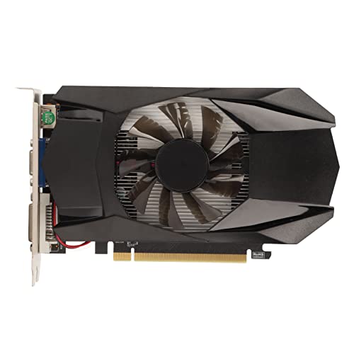 para AMD para Tarjeta gráfica Radeon HD 7670, Tarjeta gráfica 4G 128bit GDDR5 con PCI Express X16 2.1, HDMI, DVI, VGA, Tarjeta gráfica de PC para computadora de Escritorio de Oficina Cover