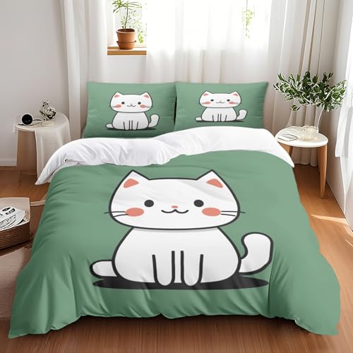 Parure de lit vert de qualité supérieure en microfibre brossée premium - 6