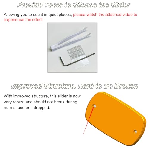 DjuiinoStar Silent Fidget Slider (Carbon Fiber ), Silky Smooth Operation, Robust, Big Lightweight, Strong Haptic Feedback, Free-Floating, Premium Fidget Toy, Magnetic Slider, Best Gift Option DFS-28