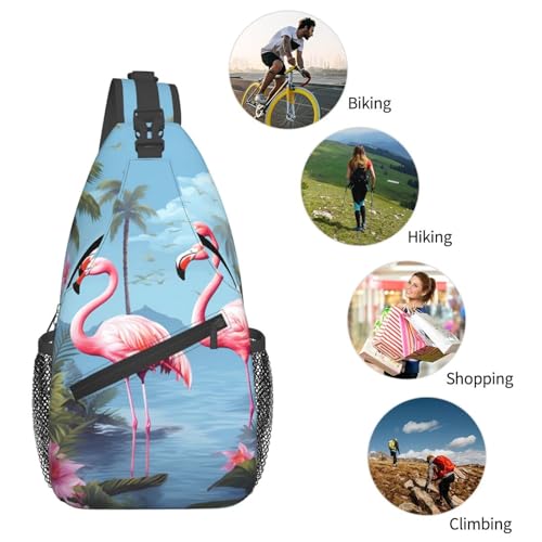 Bolso bandolera unisex tipo sling negro para viaje miniatura 5