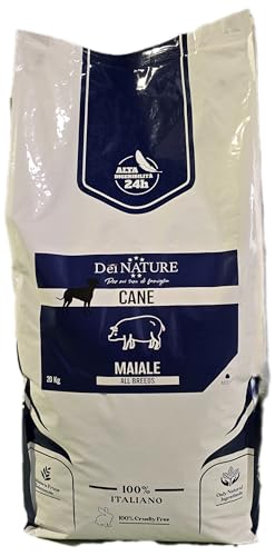 Dei NATURE Crocchette Cani ALTA ENERGIA 20 kg Maiale,offerta alimento secco bilanciato per cani adulti di tutte le razze e taglie, Prodotto Made in Italy con ingredienti selezionati.
