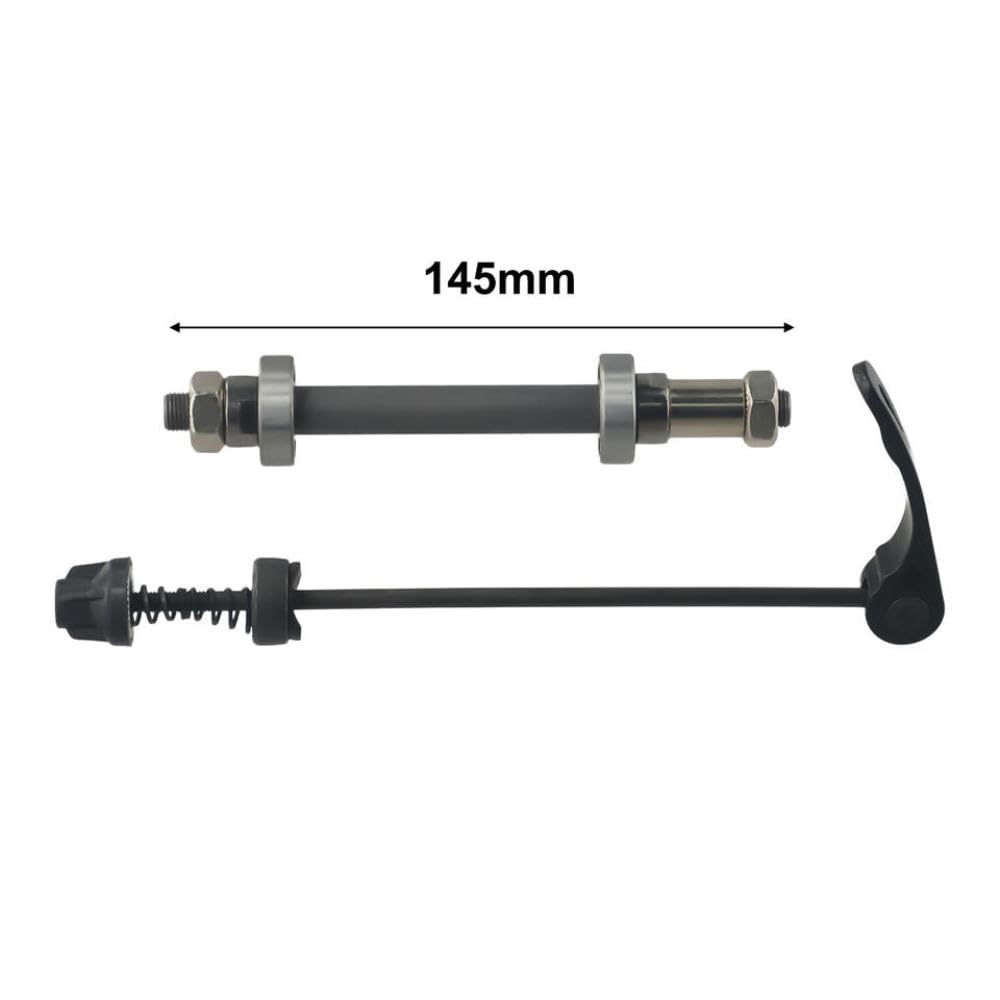 Bicycle Wheel Hub Quick Release Axle Attachment Steel Replacement Tool Accessory Compatible with Standard Bike Forks and Frames