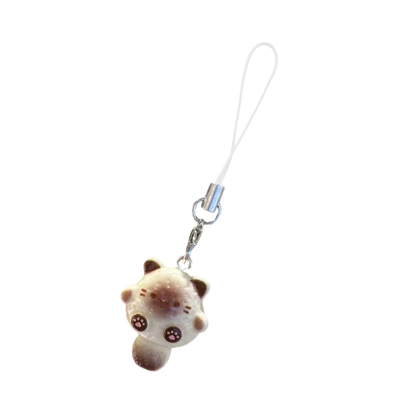 NEWFT Elegant Cat Phone Chain Ornament Playful 3D Cat Inspired Mobile Chain Elegant Phone Decoration For Fashion Lover