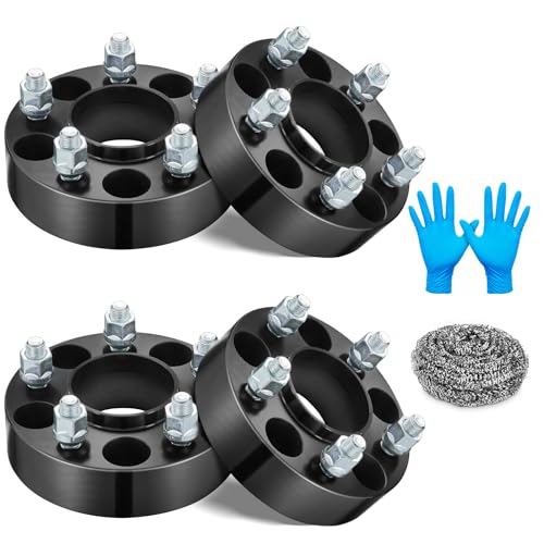 BDFHYK 5x4.5 Wheel Spacers 1 inch(25m) Spacers 5x114.3 Thread Pitch 1/2-20 Stud & 70.5 mm Center Bore, Compatible with Mustang Edge Crown Victoria Ranger Explorer, for Lincoln Town Car Mark Set of 4 by BDFHYK - Used condition - CA$76.42