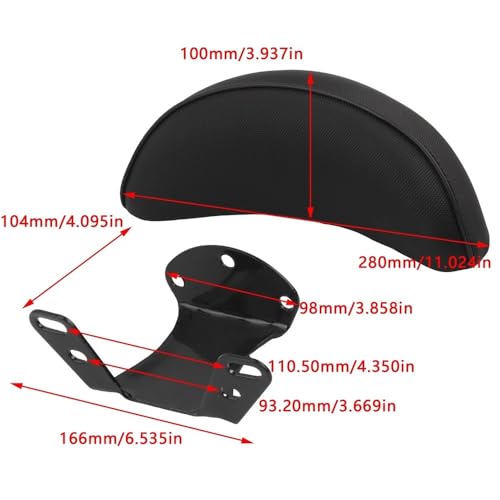Dossier moto passager et accessoires de moto pour siège arrière robuste
