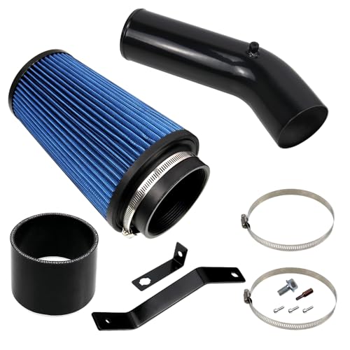 Frtcaty Sistema de admisión de aire de 4 pulgadas con filtro aceitado compatible con Ford F250 F350 F450 7.3L Powerstroke Diesel 1999.5-2003
