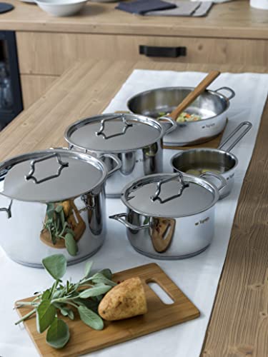 Tognana Vanitosa Saucepan 16 cm with 2 Handles, Stainless Steel, Silver, 1 litres - Image 2