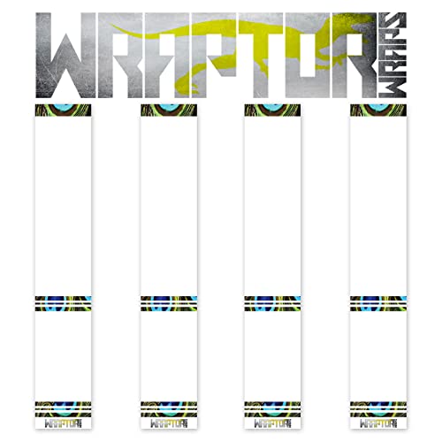 na-1 Wraptor Wraps Archery Arrow Wraps - Peacock HD Arrow Wraps - Bands Wrap Design - Pack of 13-100mm Length - Medium Width
