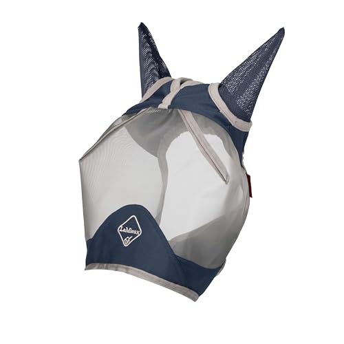 LeMieux Horse Armour Shield Pro Half Masks in Navy - Breathable Bamboo Lining - UV Protection - Medium