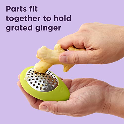 Chef'N 5284625 Peel 'N Grate Ginger Peeler And Grater,Green thumb #4