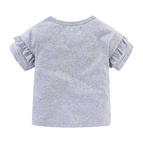 Image of Mud Kingdom Infant Toddler Girls Tulle Skirts Set Outfit T-Shirts Cute Print Casual Summer
