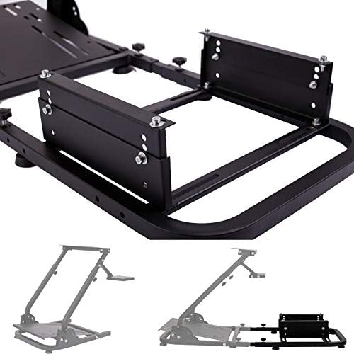 Minneer Rear Seat Frame Racing Wheel Stand Steering Gaming Simulator Frame Parts/Accessories Installable Most Chair Seat Support DIY Not Included Seat