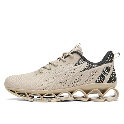 Mens Running Shoes Casual Sport Athletic Fashion Walking Sneakers Lace up Blade Non Slip Breathable Mesh2