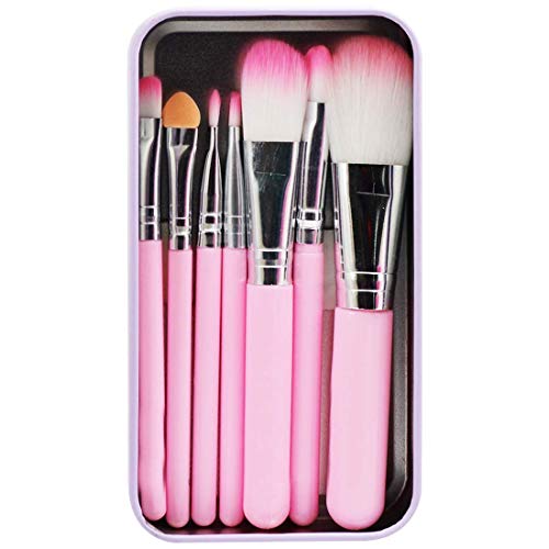 Image of New Nude 18 Color EyeShadow Pallete With 7Pc Pink Brush