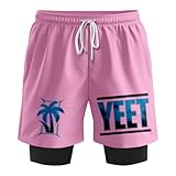 WBLXYMDP Jey USO Yeet Fashion Sports Women Men's 2 in 1 Shorts Outdoor Sportwear (ZH51405A06,Large)