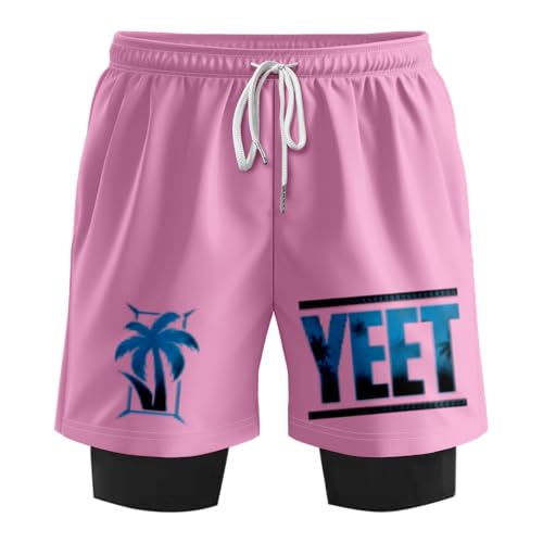 WBLXYMDP Jey USO Yeet Fashion Sports Women Men's 2 in 1 Shorts Outdoor Sportwear (ZH51405A06,Large)