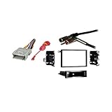 Compatible with Chevy Tracker 1998 1999 2000 2001 2002 2003 2004 Double DIN Stereo Harness Radio Install Dash Kit Package