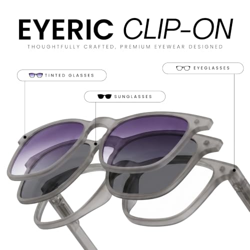 Image of 3-in-1 Magnetic Clip On Sunglasses for Men & Women