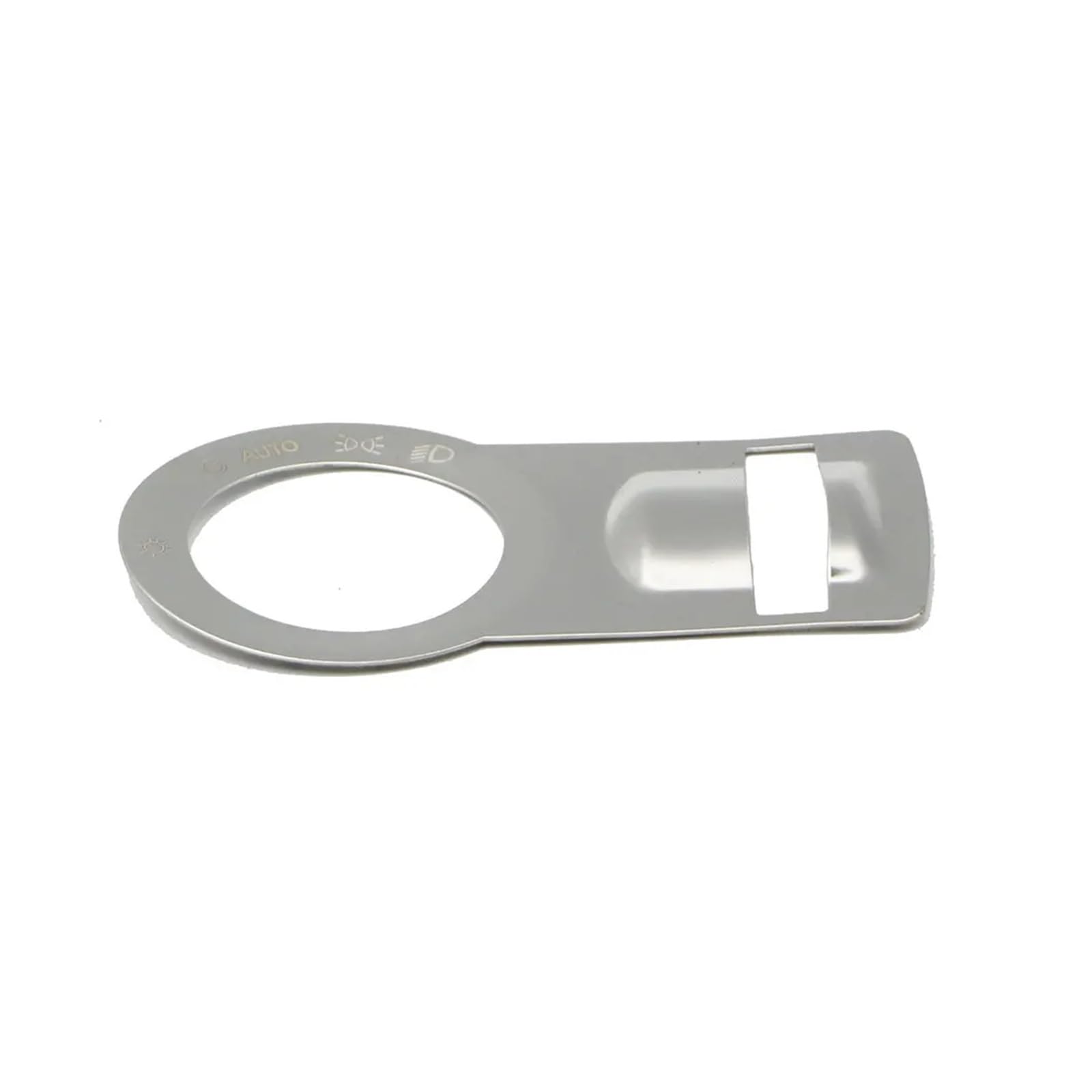 Car Trim Interior for Chevrolet for Malibu for Cruze for Trax Stainless Steel Car Headlight Switch Cover Sticker Trim(Single Hole)