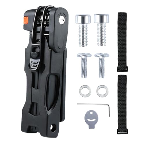 Cerradura de plegable compacta – Protector seguro antirrobo resistente | Cerradura plegable de de alta seguridad, accesorios portátiles de seguro para bicicleta, motocicleta, puerta