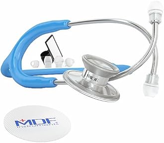 MDF Instruments MDF747XP14 Mdf Acoustica Deluxe Lightweight Dual Head Stethoscope - Bright (MDF747XP-14 (Blue)