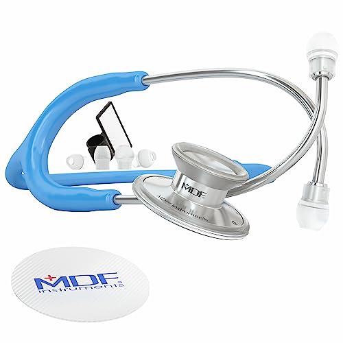 MDF Instruments MDF747XP14 Mdf Acoustica Deluxe Lightweight Dual Head Stethoscope - Bright (MDF747XP-14 (Blue)