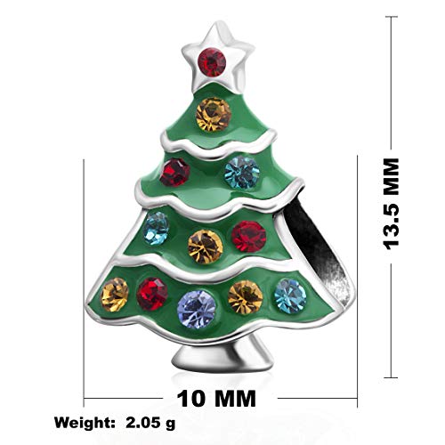 Christmas Santa Claus Charms fit Pandora Bracelet 925 Sterling Silver Reindeer Christmas Tree Stocking Bead Charms for Women Xmas Gifts2