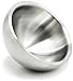 Double Wall Serving Bowl By Bezrat | Stainless Steel Dual Angle Nut and Candy Serving Dish | Solid, Balanced and Dishwasher-Safe | Metal Serving Container For Snacks - 40 Ounces