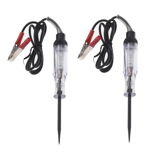 2 Piezas Probador de Circuito Set, Automático Probador de Continuidad, 6V 12V 24V DC Portátil Comprobador de Circuito de Cable Eléctrico para Sistemas de Baja TensióN, Interruptores, Fusibles y Cables