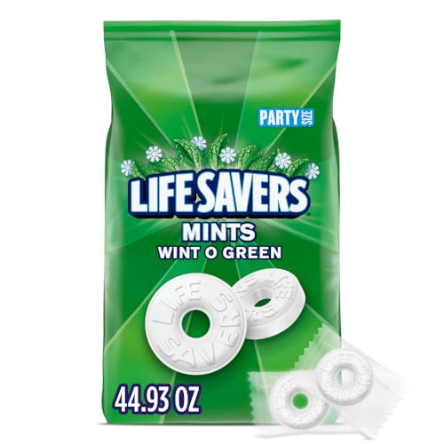 Atomic Fireballs LIFE SAVERS Mints, Bulk Hard Candy Wint-O-Green Breath Mints, 44.93 oz Party Size