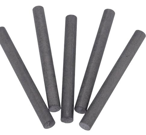 VGGBNG Graphite Rods, 5Pcs Graphite Electrode Rod, Diameter 5Mm Graphite Carbon Rod, for Metallurgy Machinery Electronics(350mm)