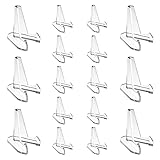 JINXIAN 16 Stück Tellerständer Klar Display Staffelei Münzständer Staffelei kartenständer Kastenständer Bilderrahmen ständer für Anzeigen von Münzmedaillen Mobiltelefon Bildern Sammelgegenstände