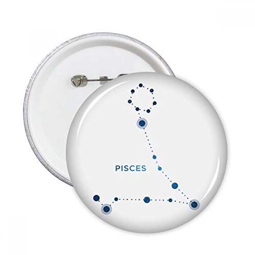 Bouton Poissons constellation ronde multicolore badge décoratif en lot
