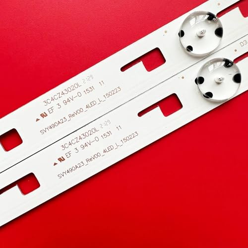 Tiras LED repuesto para reparar televisor de 49 pulgadas en taller 2