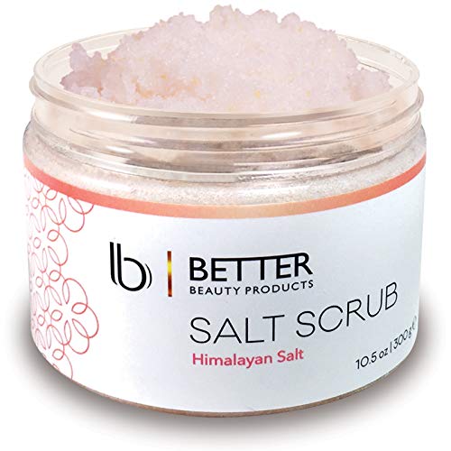 Himalayan Salt Body Scrub by Better Beauty Products, with Magnolia Flower Essential Oil, Exfoliate and Nourish for Silky Smooth Skin, 10.5 oz.