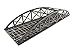 War World Scenics Double Track Hi-Detail Grey Bowstring Bridge 450mm â€“ OO/HO Model Railway Diorama