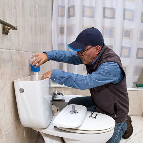 YYTECH 2 STÜCKE Spülkasten Füllventil Universal G3/8 und G1/2 Messing Anschluß Spülkasten Ersatzteile füllventil für spülkasten, Einstellbare Wassermenge, Wassersparend, Geräuschlos