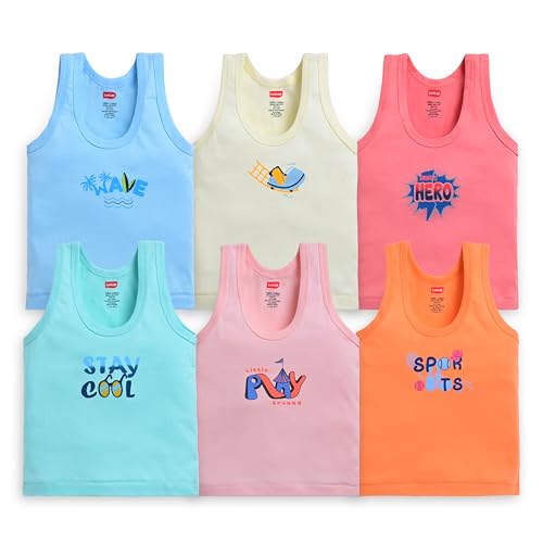 Image of LuvLap Baby Boys Regular Fit 100% Cotton Vest