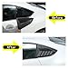 Compatible with Toyota 86/Subaru BRZ 2022+ Car Rear Triangle Blinds Louvers Cover Protector Stickers Rear Glass Window Shutter Accessories(ABS-piano black)
