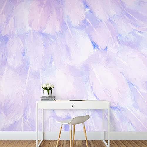 wall26 Removable Wall Sticker/Wall Mural Purple Watercolor Pastel Pattern Abstract