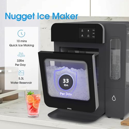 Máquina de Hielo Nugget IKT de Mostrador con Tanque Lateral 33 lbs miniatura 4