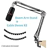 HyperX SoloCast Mic Boom Arm Stand - Adjustable Scissor Microphone Stand with Cable Sleeve Compatible with HyperX SoloCast Microphone by YOUSHARES #1